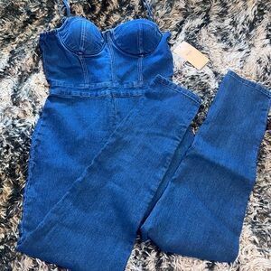 Elegant Blue Women's Denim jumper. NWT